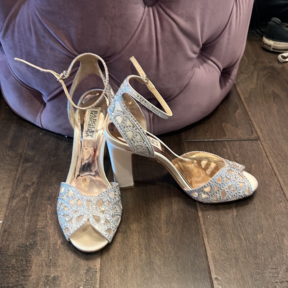 Stunning Sparkly Ivory Heels